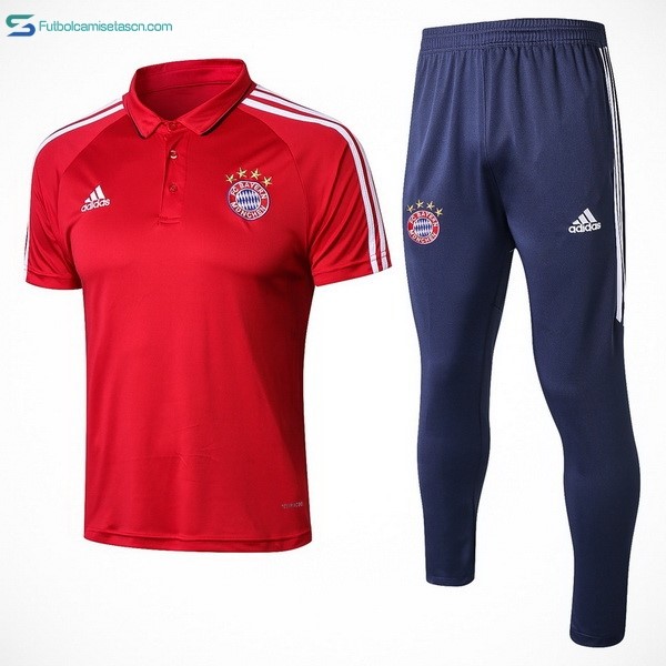 Polo Bayern Múnich Conjunto Completo 2017/18 Rojo